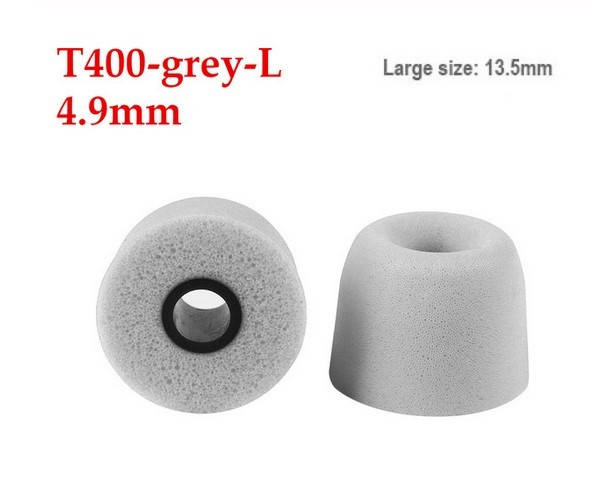 

Пенные вакуумные амбушюры с эффектом памяти для наушников Sennheiser Sony AKG Koss KZ Серый T400 L большой