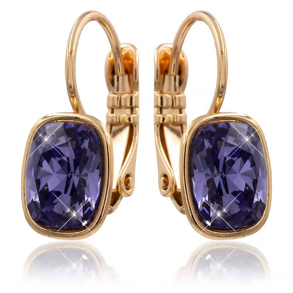 

Серьги Swarovski лимонная позолота (Медицинское золото)