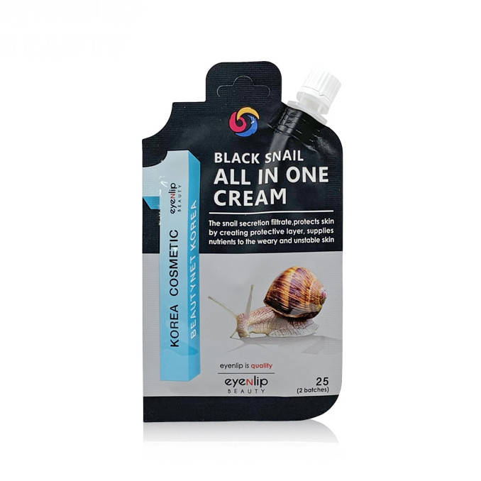 

Крем для лица с муцином черной улитки EYENLIP Black Snail All In One Cream 25g