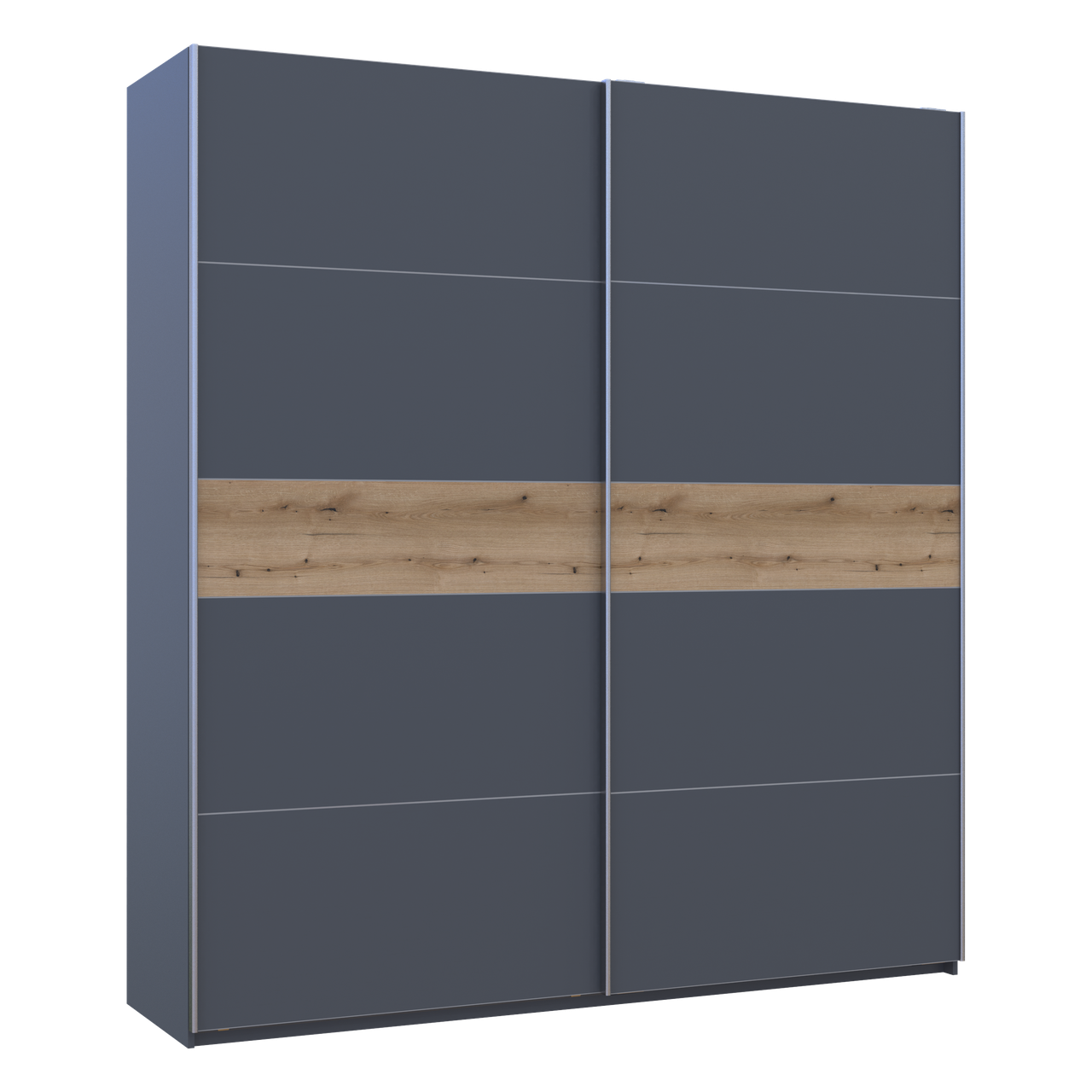 Шафа купе Doros G-Caiser Графіт/Графіт вставка Дуб Евок 2 ДСП /5 частин 220х60х240 (44900285) 4