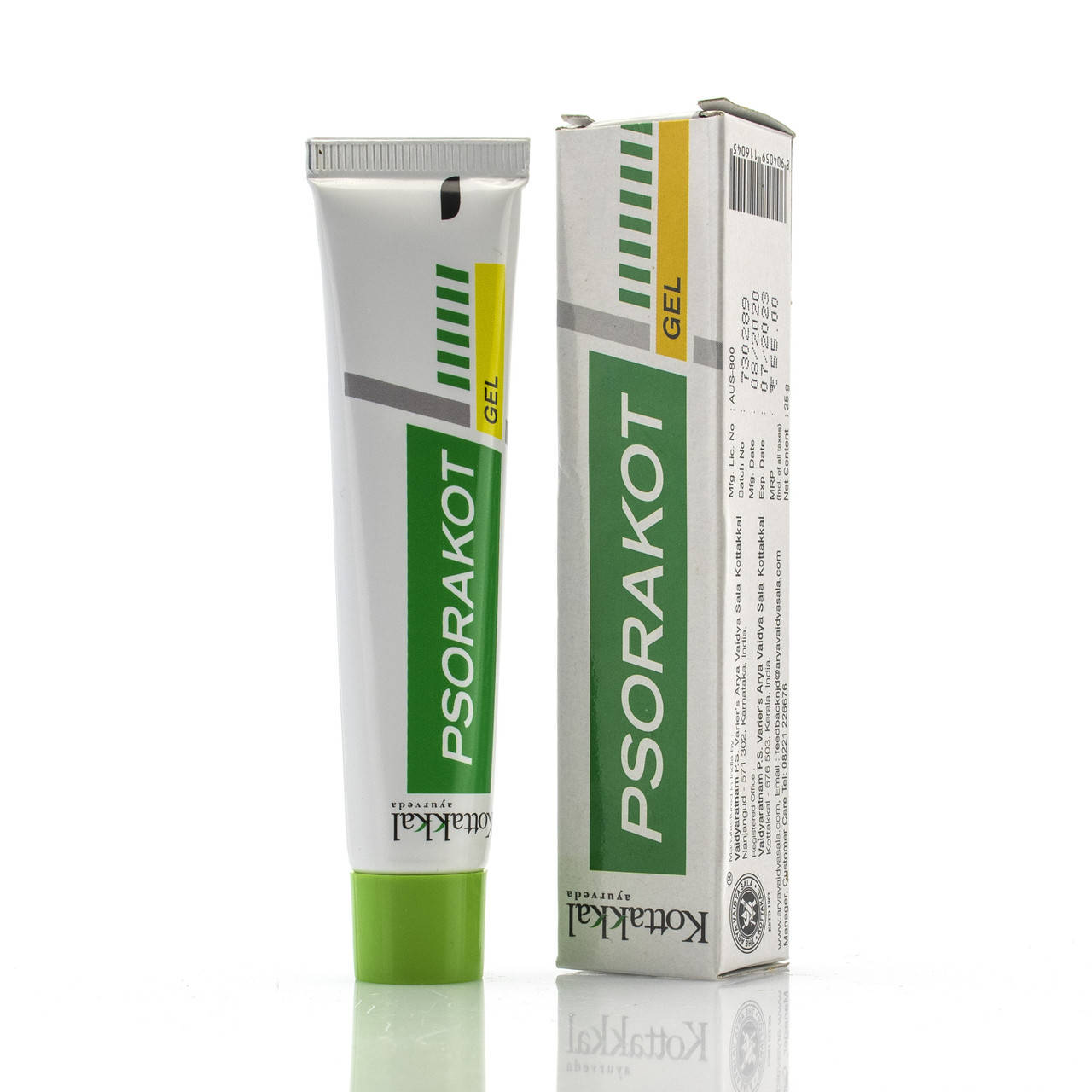 

Псоракот гель, Psorakot gel, Arya Vaidya Sala Kottakkal / 25 g.