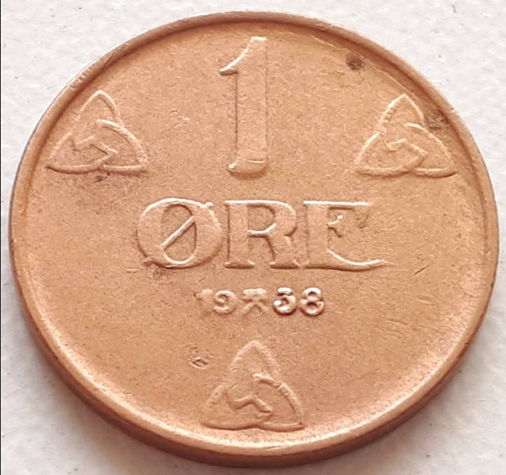 

Норвегия 1 эре 1938