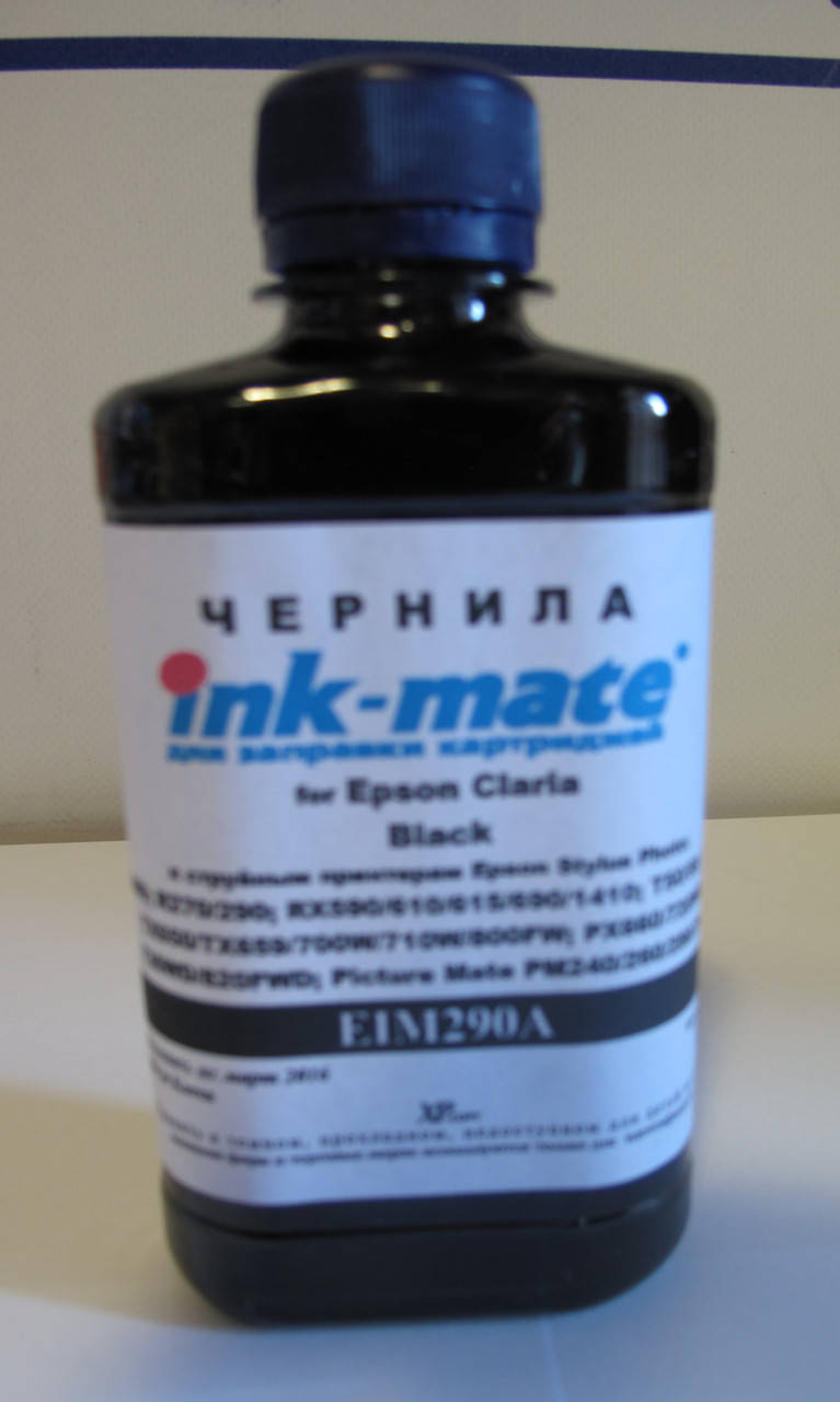 

Чернила (200г)для Epson R270\ 290\T50\P50,Ink-Mate EIM-290A Black Claria