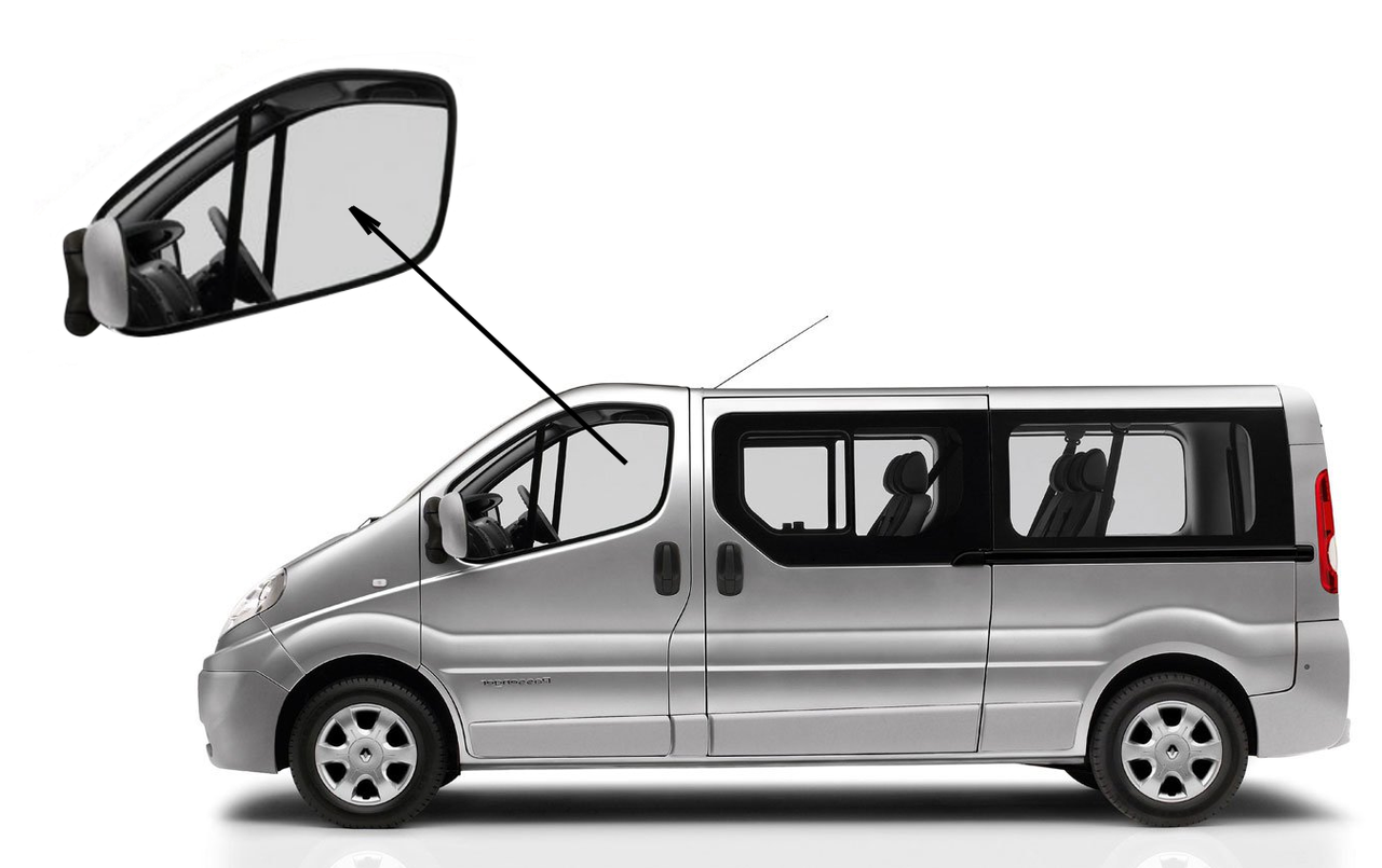 

Боковое стекло Opel Vivaro 2001-2014 переднее опускное левое