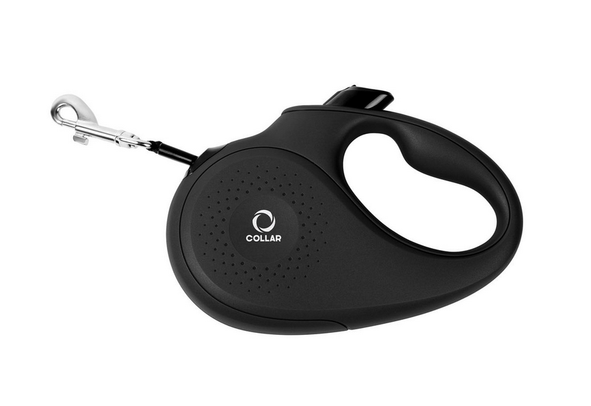 

Collar поводок-рулетка до 50кг (5м,лента) черная