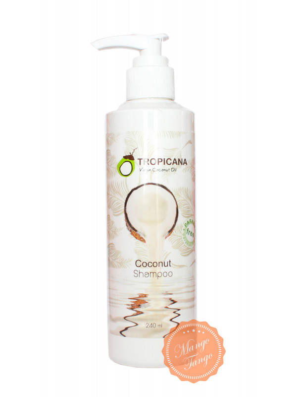 

Шампунь Тропикана с экстрактом кокосового масла, алоэ и женьшенем.