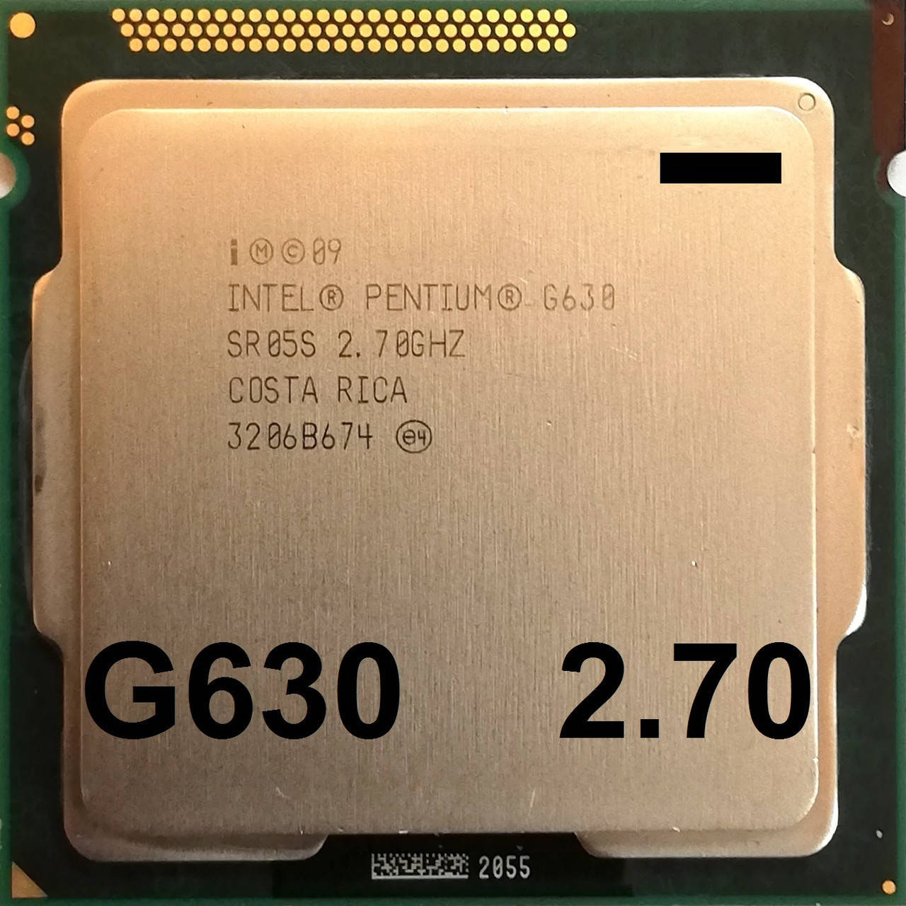 

Процессор Intel Pentium G630 Q0 SR05S 2.70GHz 3M Cache 1066MHz FCLGA 1155 Б/У - МИНУС