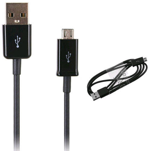 

Дата-кабель USB-MicroUSB Samsung ECC1DU4BBE N7100/I9300 black, Черный