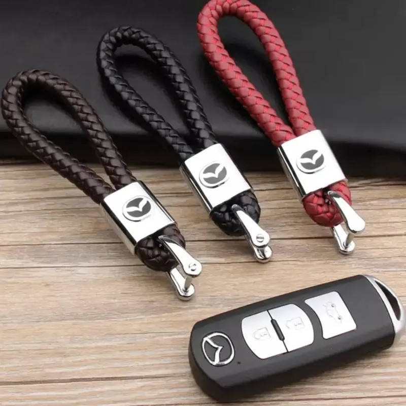 

Брелок для автомобильных ключей Mazda, бордовый