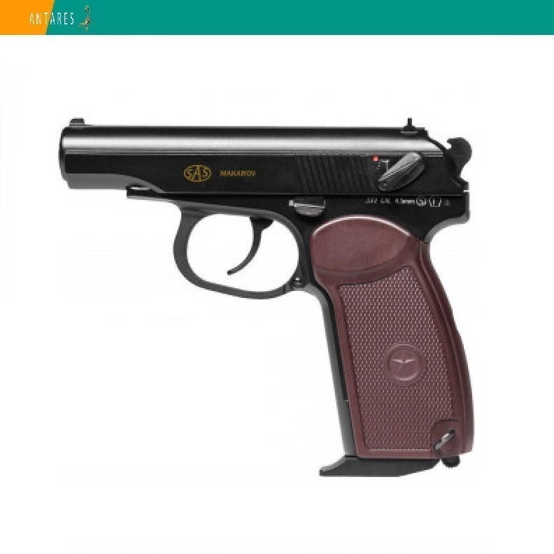 

Пневматический пистолет SAS Makarov KM44DHN Пистолет Макарова ПМ газобаллонный CO2 130 м/с