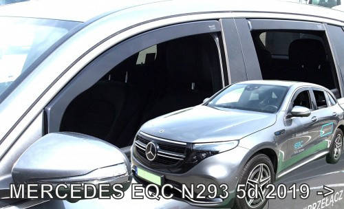 

Дефлекторы окон (ветровики) Mercedes EQC N293 2019+ 5D (вставні, 4шт) (Heko)