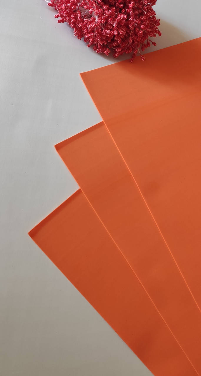 

Фоамиран EVA , толщина 1 мм , размер 50*50 см , цвет оранжевый