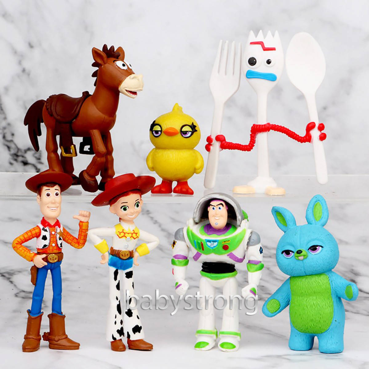 

Набор фигурок История игрушек Toy Story 7 шт 4-7 см Базз Лайтер , Вуди и др