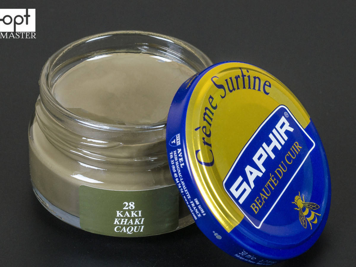

Увлажняющий крем для обуви Saphir Creme Surfine, цв. хаки (28), 50 мл (0032)
