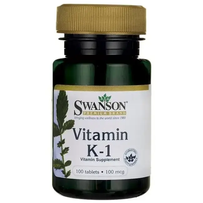 

Витамин К-1, Vitamin K-1, Swanson, 100 мкг, 100 таблеток (SWV-01994)