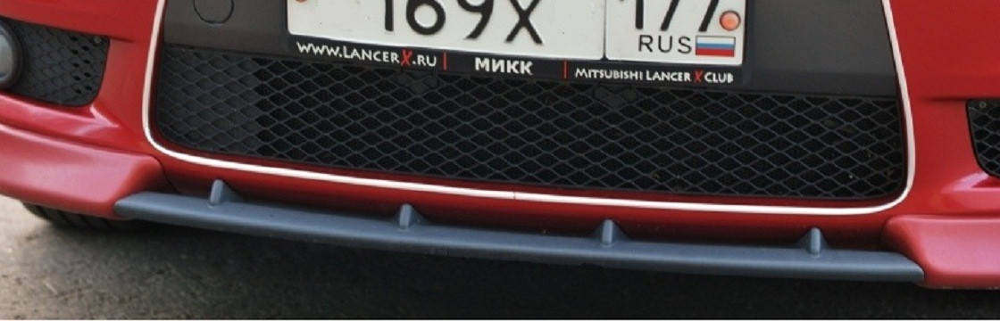 

ABS Проставка между клыков Lancer X 2007 -, Черный
