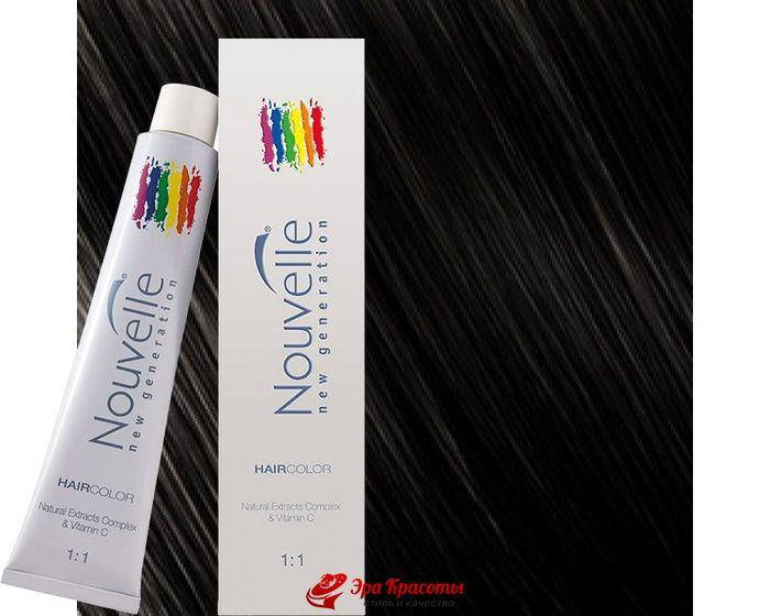 

Крем-краска для волос 1 Черный Nouvelle Hair Color, 100 мл