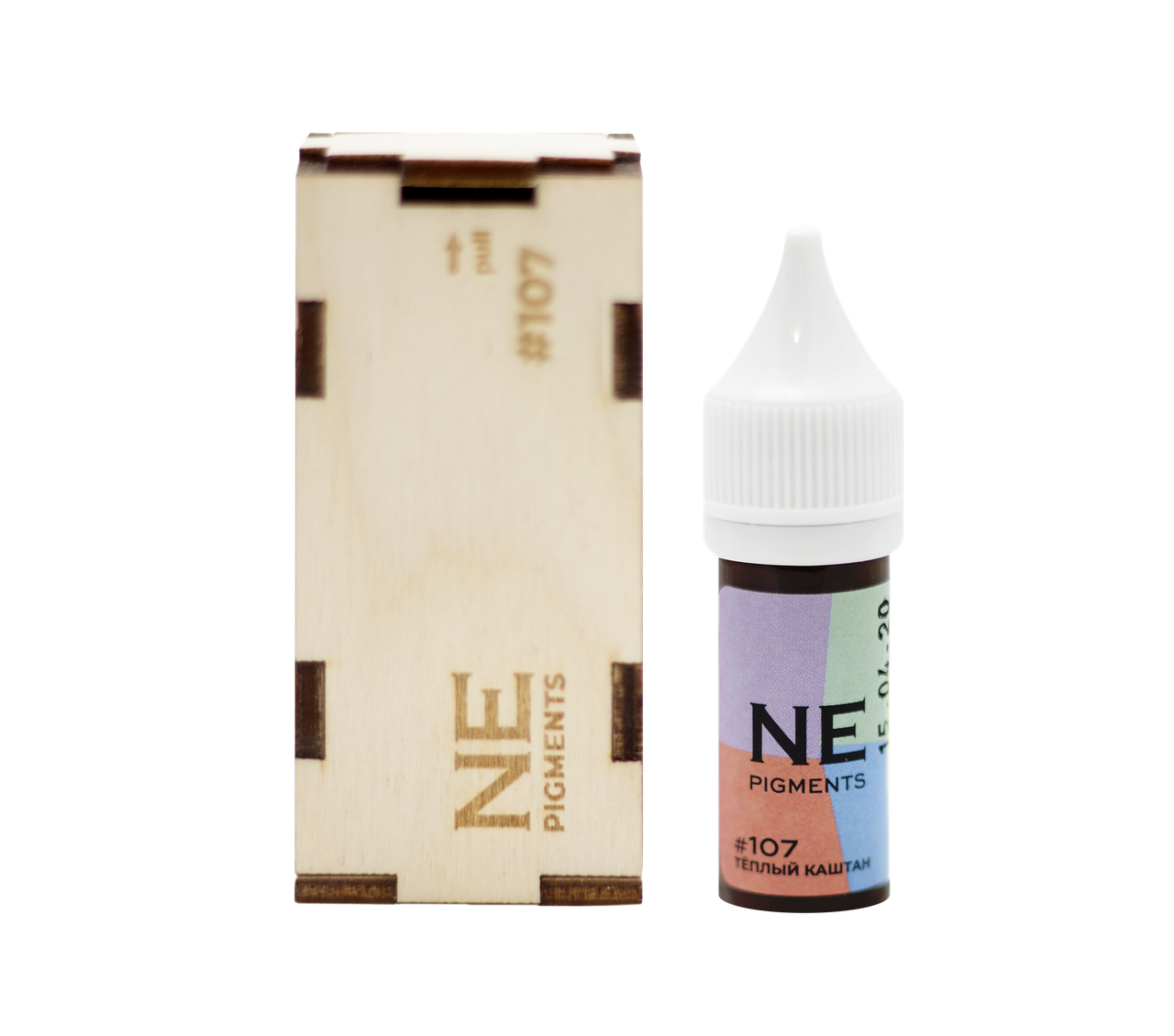 

Пигмент NE Pigments №107 "Тёплый каштан" для бровей