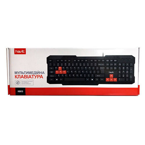 

Клавіатура HAVIT HV-KB613, USB, black