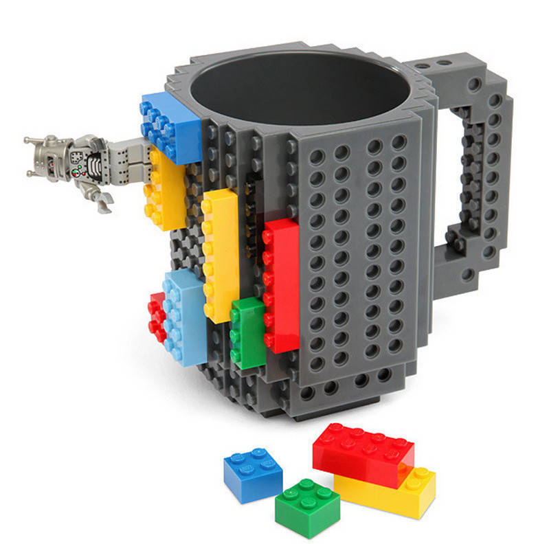 

Кружка LEGO + набор кубиков (цвет темно-серый)