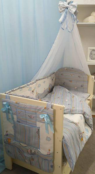 

Дитячий постільний комплект 8 елементів "ІГРАШКА" Baby Style NEW, котон