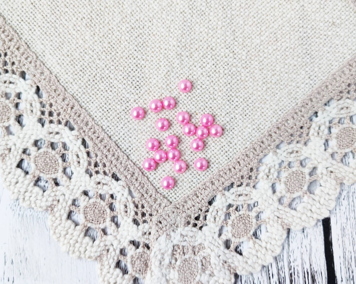 

Полубусины розовые 8 мм, 20 г, Розовый