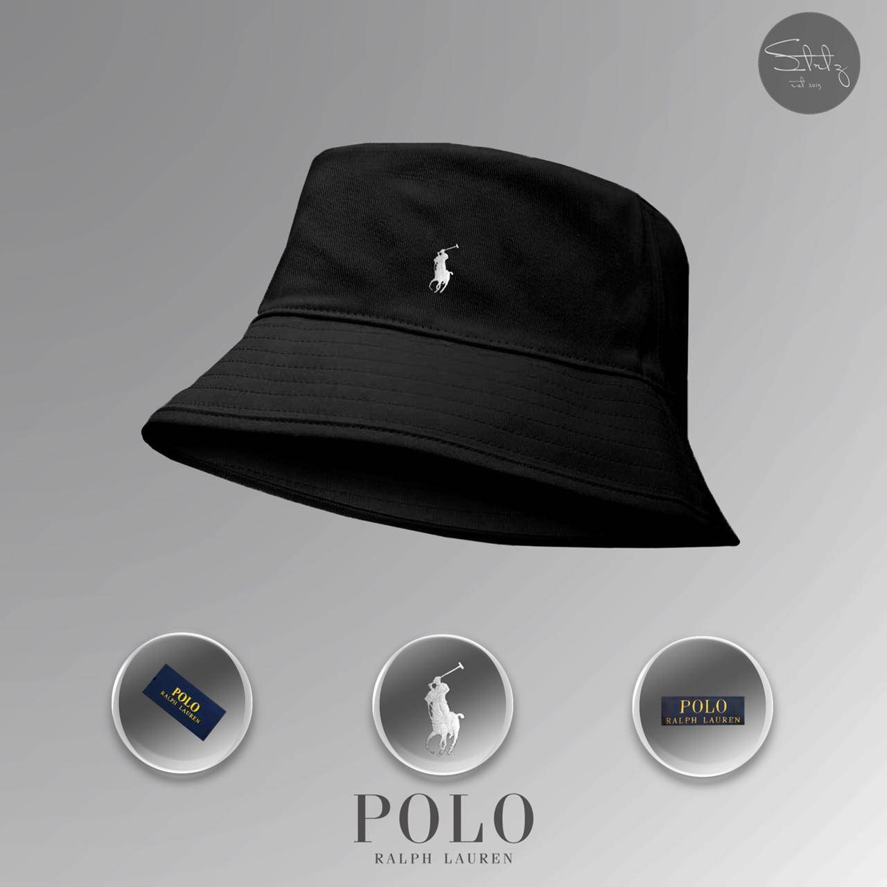

Панама Polo Ralph Lauren Bucket Hat (чёрная)