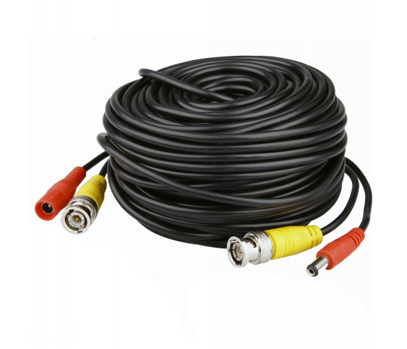 

Кабель для камер видеонаблюдения Ritar BNC+DC 50m черный