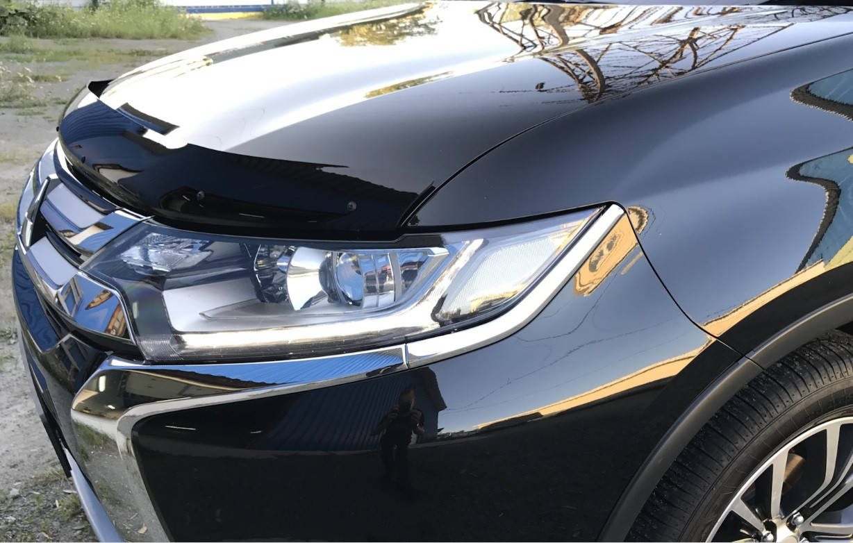 

Дефлектор капота (Люкс!) мухобойка Mitsubishi Outlander III 2012-2021, SIM, SMIOUT1212