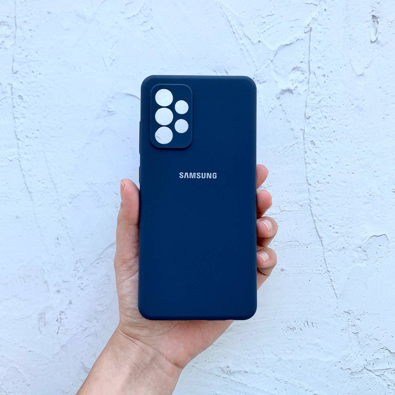 

Чехол на Samsung Galaxy A72 Silicone Case темно - синий силиконовый / для Самсунг Гелекси А72