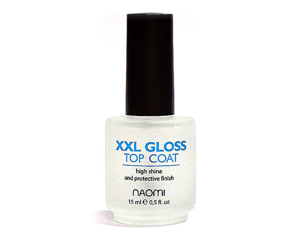 

Верхнее покрытие для яркого блеска Naomi XXL Gloss Top Coat, 15 мл