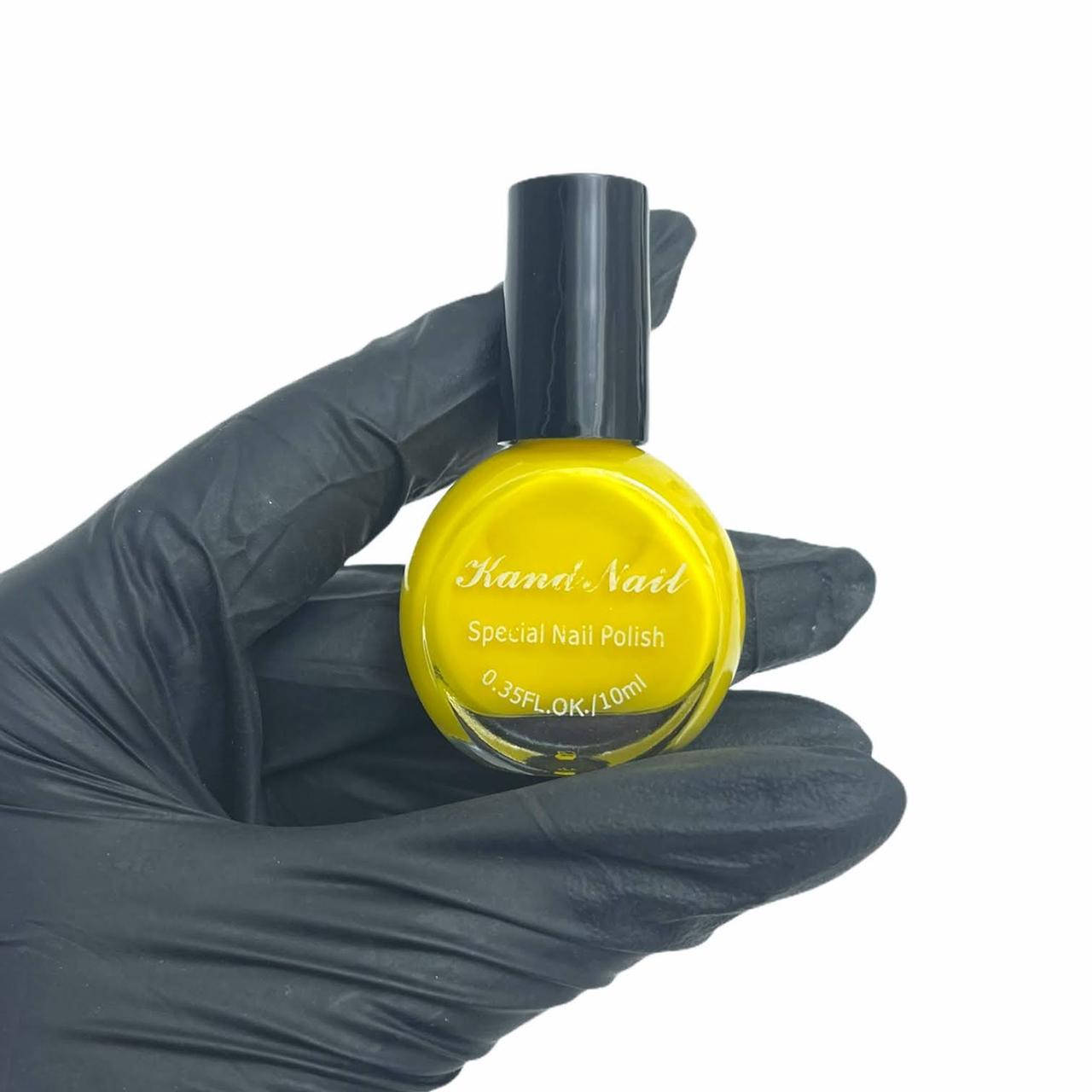 

Лак-краска для стемпинга Kand Nail, 10 мл. Жёлтый-лимонный