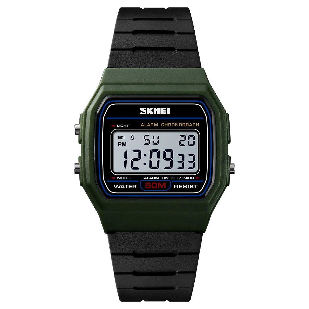 

Skmei 1412 зеленые мужские спортивные часы