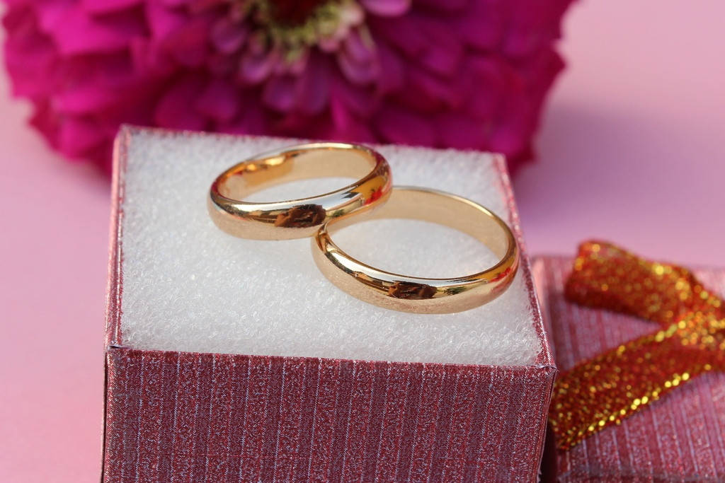 

Обручальное кольцо Xuping Jewelry классика 4 мм р 17 золотистое