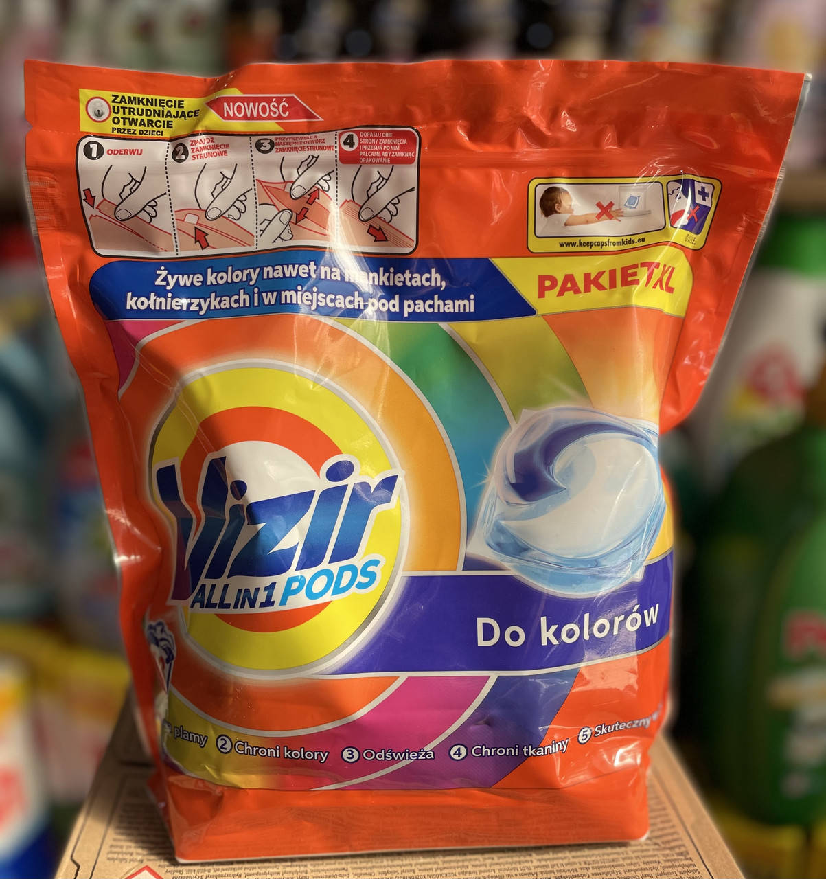 

Капсули для прання VIZIR PODS All in 1 COLOR 43 шт.