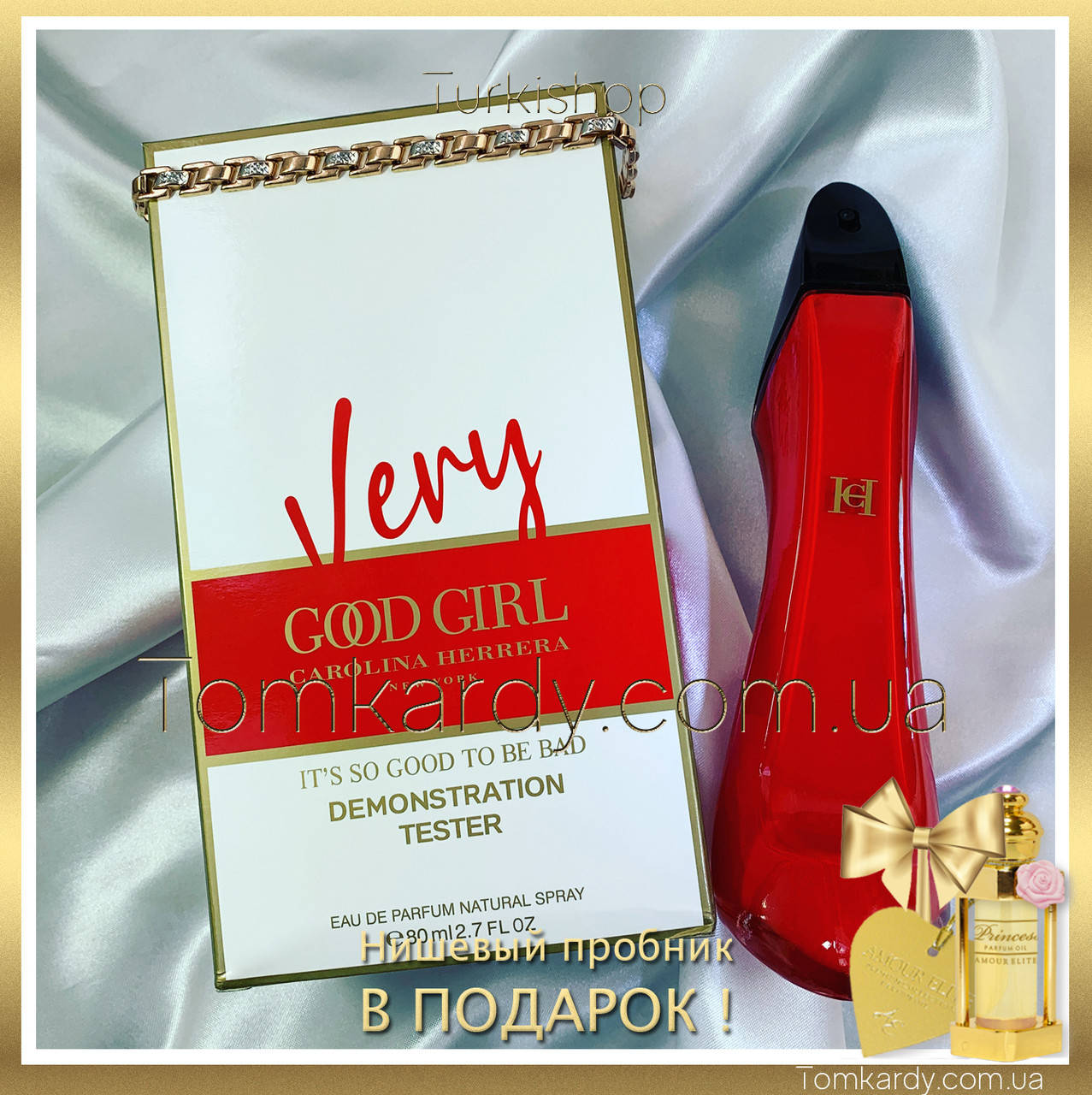 

Женские духи Carolina Herrera Very Good Girl [Tester] 80 ml. Каролина Эррера Вери Гуд Герл (Тестер) 80 мл.
