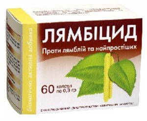 

Комплекс для очистки организма от паразитов "Лямбицид"