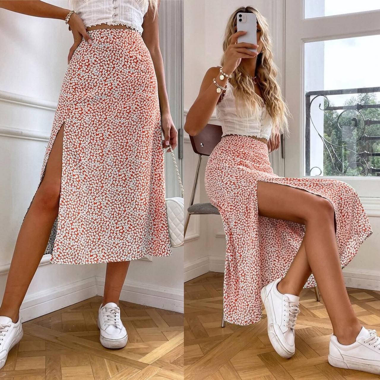 

Юбка с разрезом FN- 0216 р: 42-44, 46-48, 50-52, Разные цвета