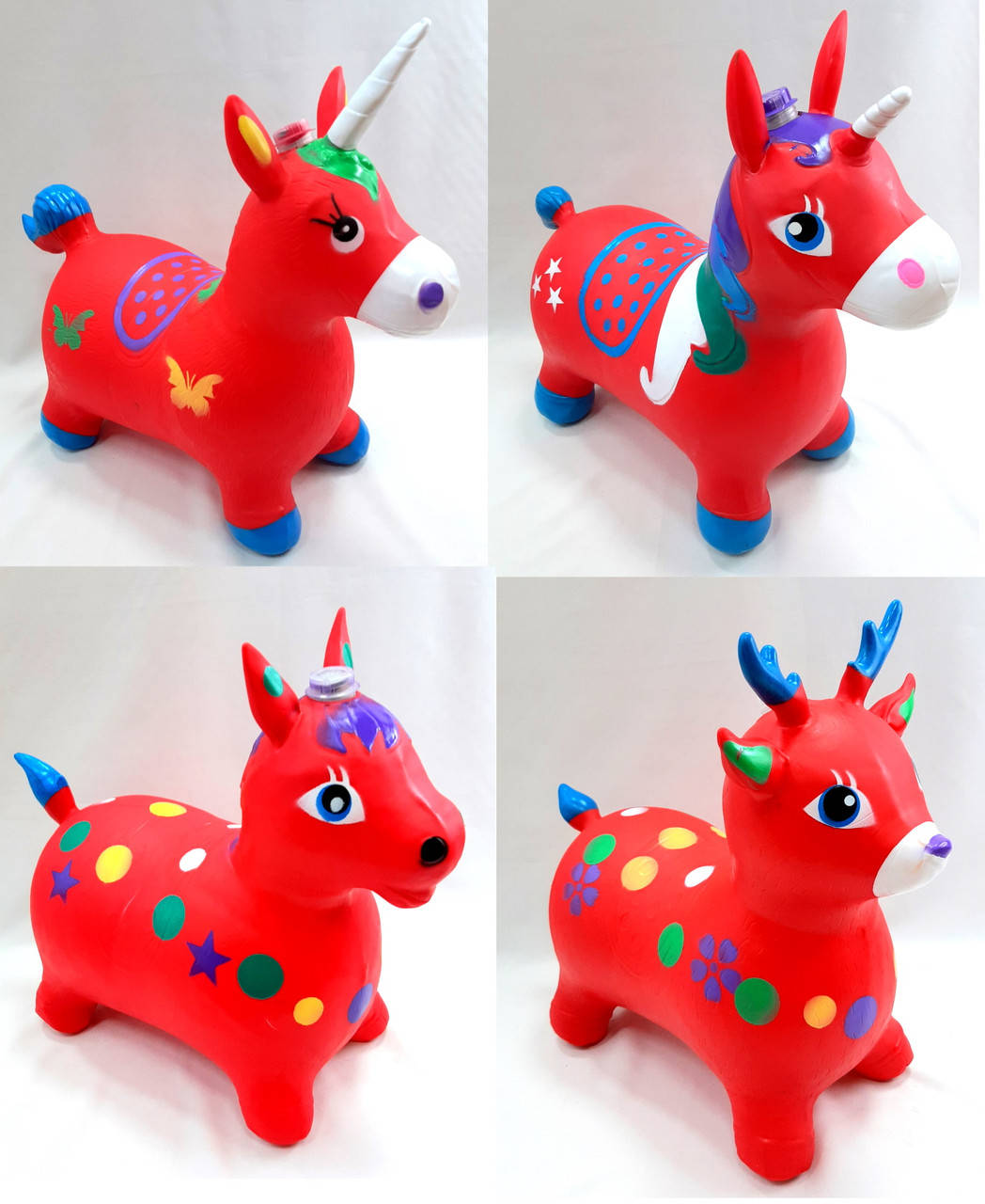 

Прыгун музыкальный Единорог КРАСНЫЙ батарейка в комплект не входит