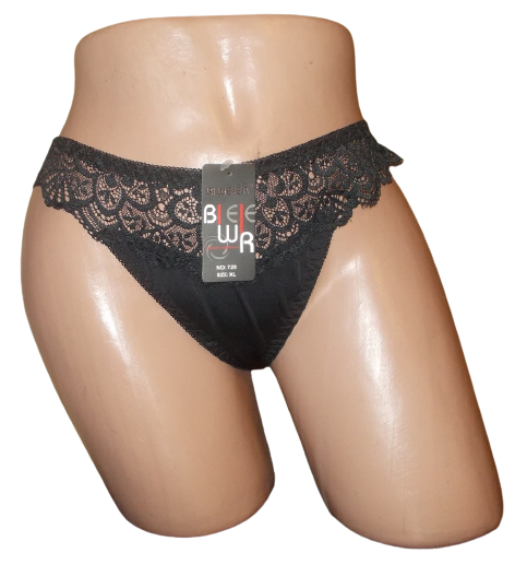 

Трусики бразилиана Biweier 729 XXL черные, Черный