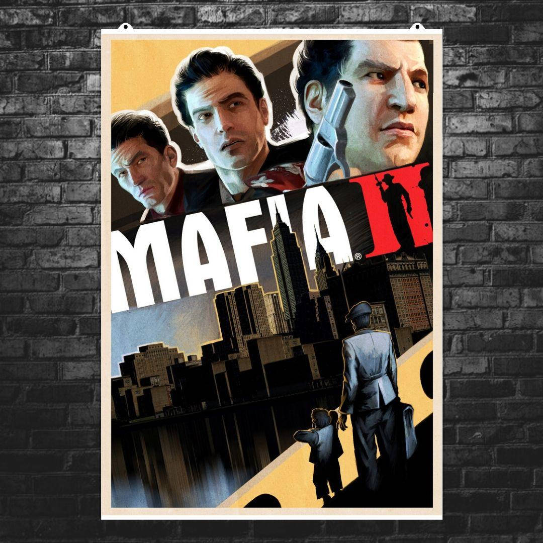 

Постер "Мафия 2. Главные герои". Mafia II. Размер 42x30см (A3). Полуглянец