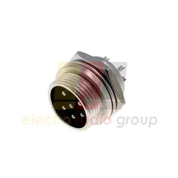 

Разъём MIC 336, "штекер", монтажный, 6pin, диам.-16мм