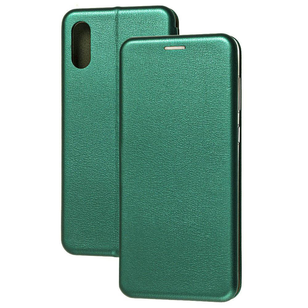 

Чехол книжка Samsung A02 зеленый \ Чехол книжка Самсунг А022 (магнитная есть отдел для карты), Зелёный