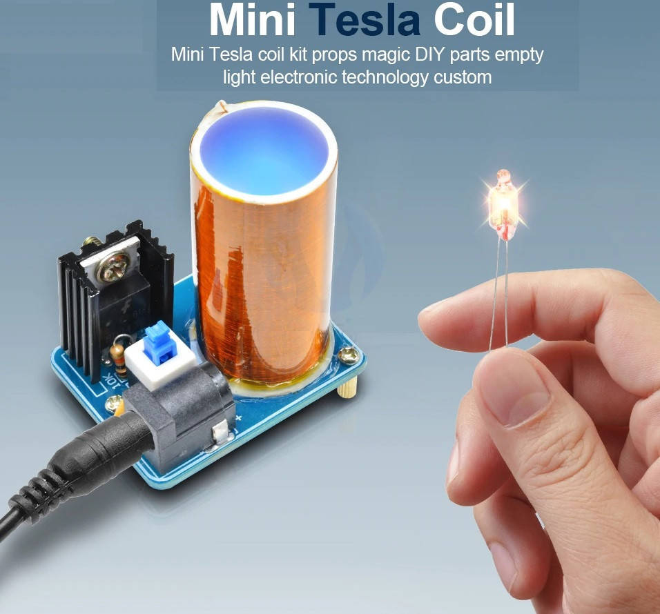 

Мини Тесла Модуль Катушки 9-12 В Комплект Плазменный Беспроводной Передатчик