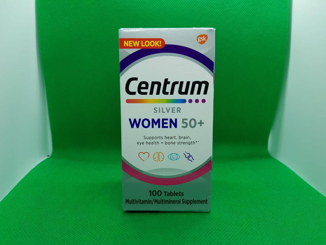 

Вітамини Centrum Silver Women 50+ (100 tablets) для жінок, витамины для женщин Центрум Сільвер