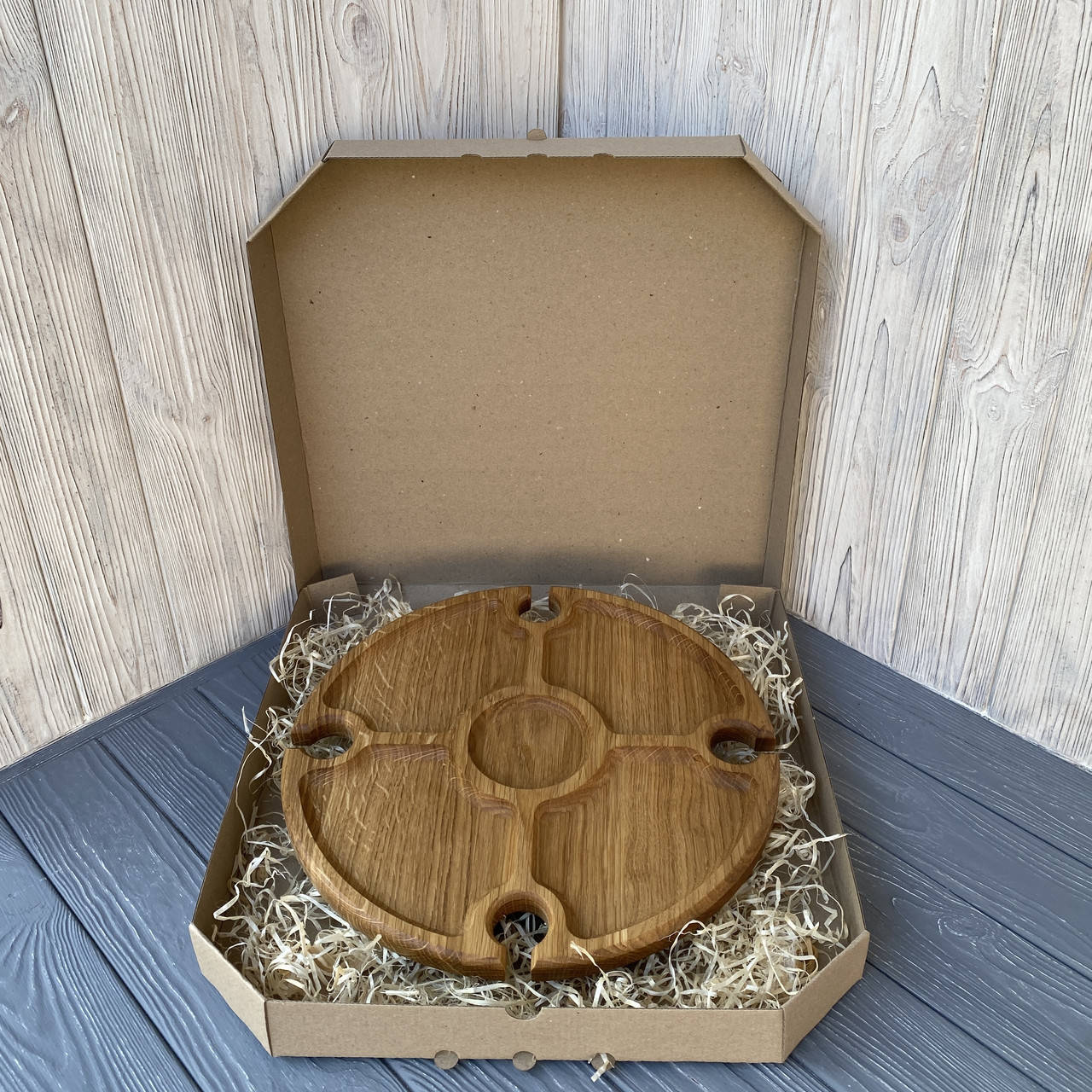 

Винный Столик на ножках из Натурального Дерева в подарочной упаковке, Бук, 35х17 см