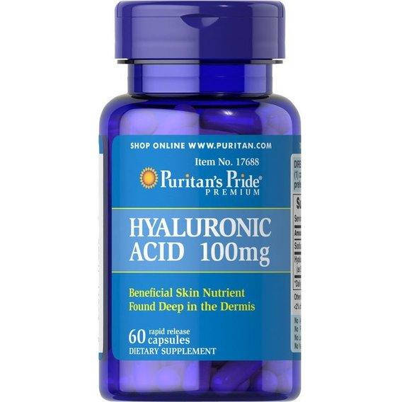 

Гиалуроновая кислота Puritan's Pride Hyaluronic Acid 100 mg 60 капс.