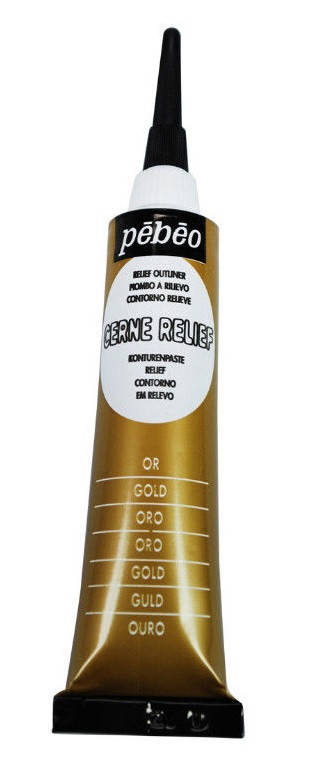 

Контур прочный по стеклу и металлу PEBEO Cerne Relief 20мл ЗОЛОТО