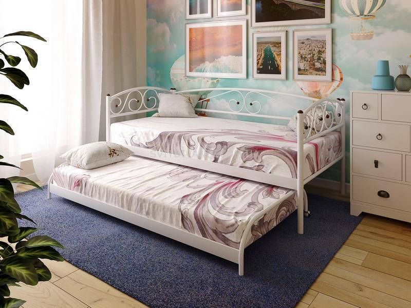 

Кровать металическая подкатная RACIO (RACIO) 80x180 90x190, Бежевый