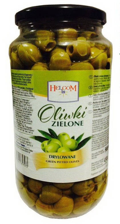 

Зеленые оливки без косточек Helcom Oliwki Zielone 900 г